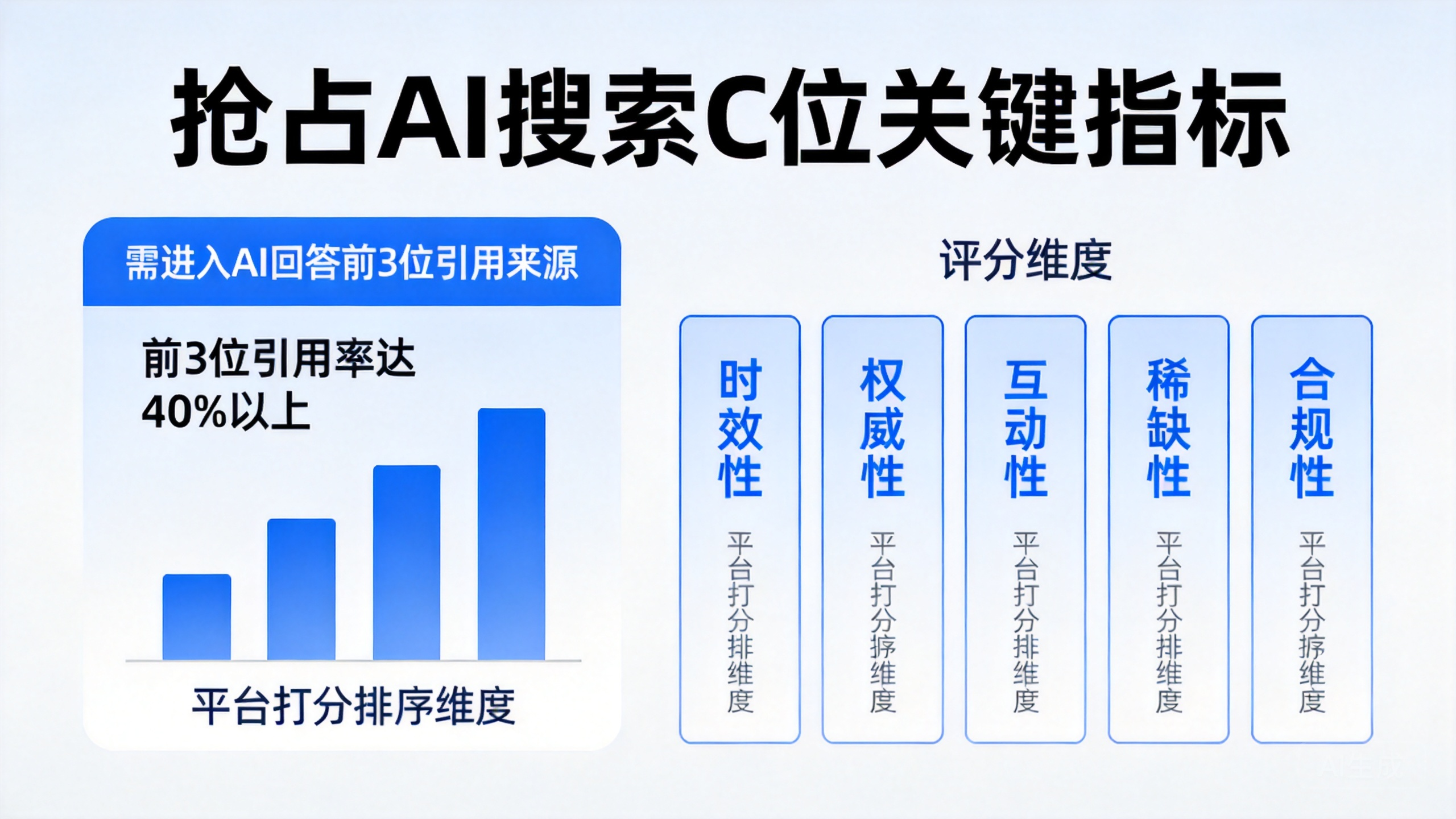 AI搜索C位入选规则及评估维度 内容上稿核心要求说明