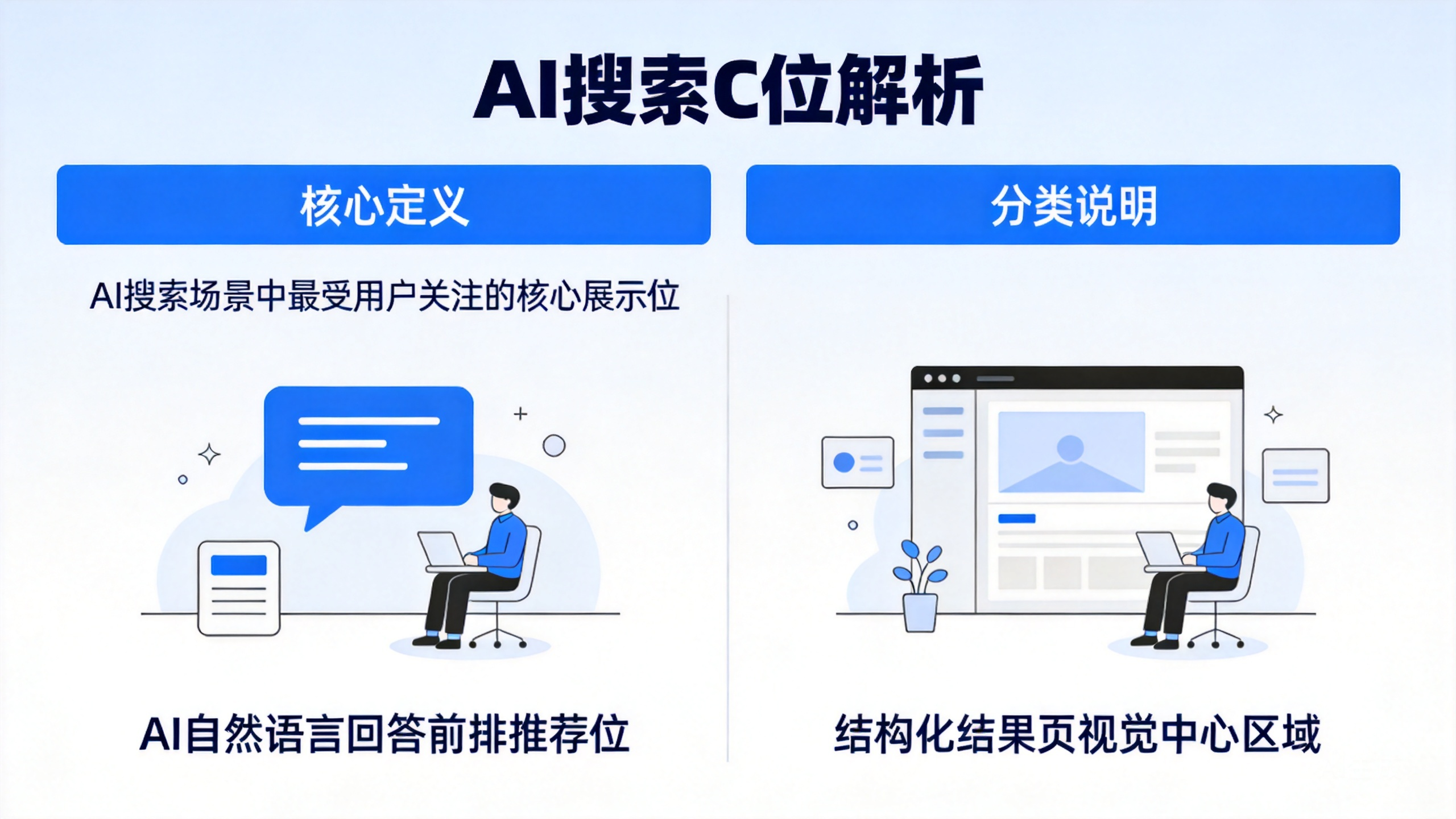 AI搜索C位的基本定义及两类核心展示位置科普