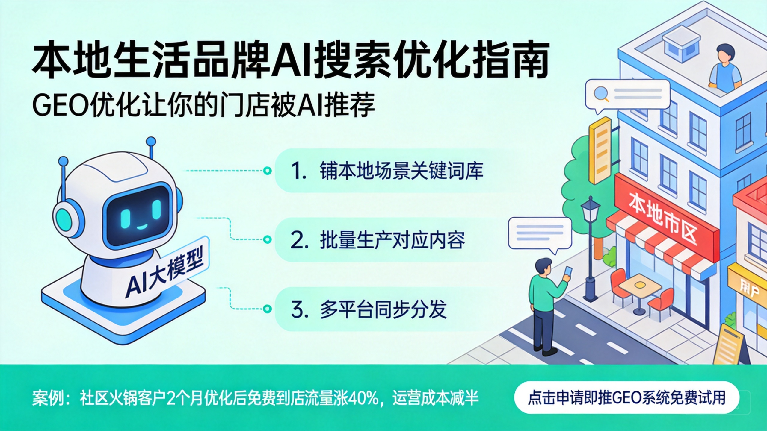 本地生活品牌怎么做AI搜索优化拿精准到店流量？