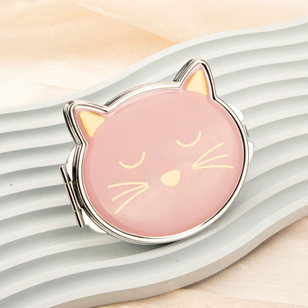Cute Cat Ear Foldable Compact Mirror